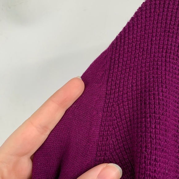 STYLUS Women's Purple Cardigan with Gray Accents - Picture 4 of 9